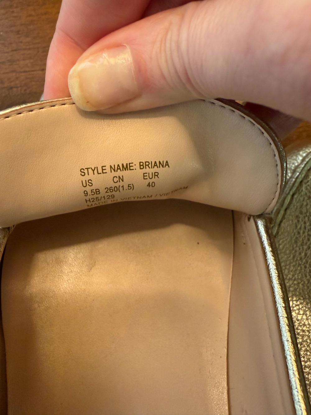 kate spade Metallic Gold Leather Driving Loafers with Pink Lining - Picture 6 of 6